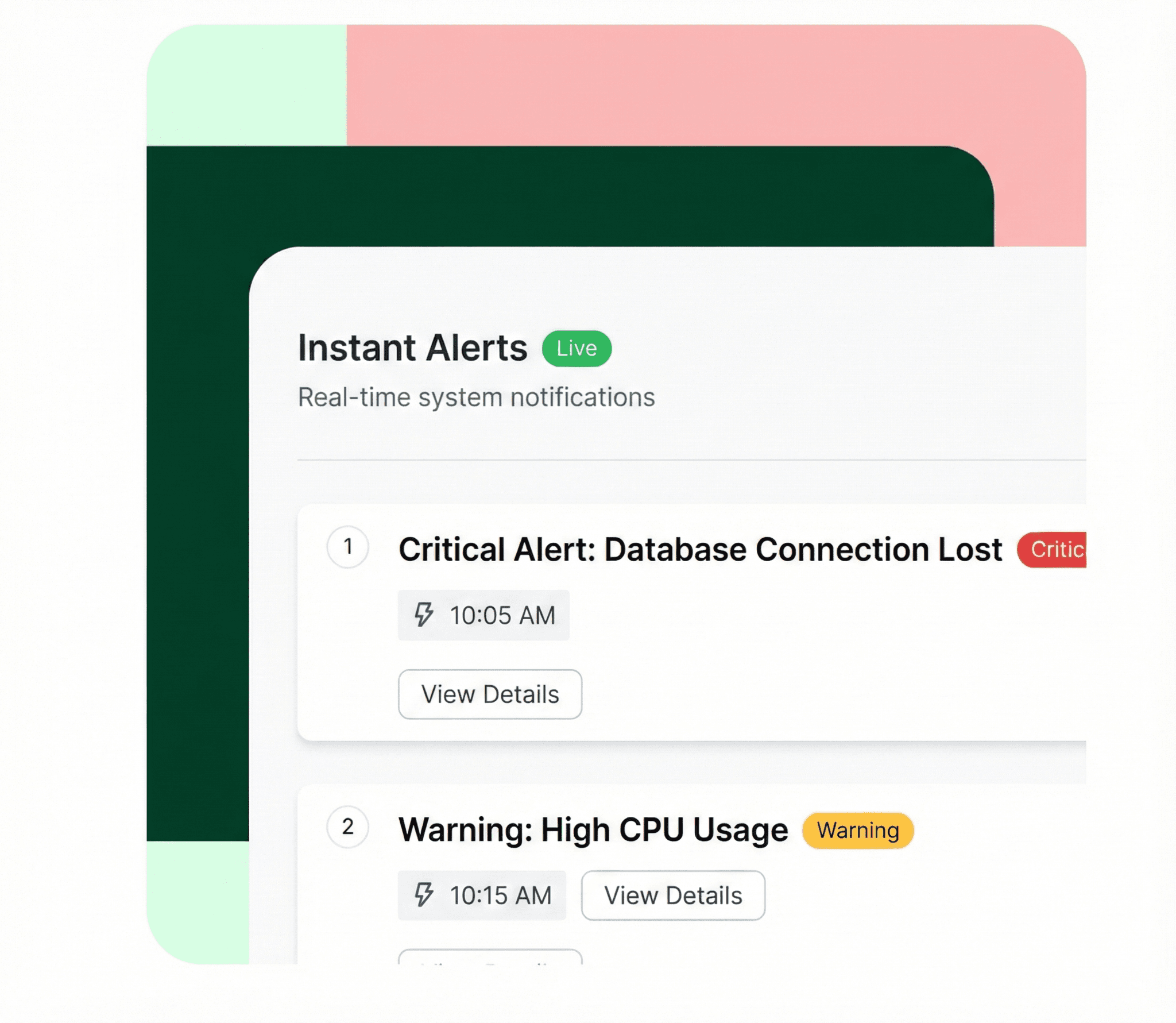 Get notified instantly when something goes down