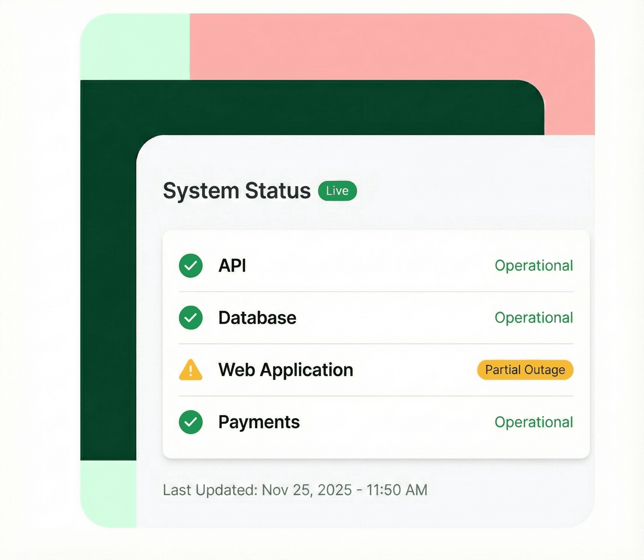 Create beautiful status pages to keep your users informed